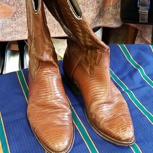 Tan Gently Worn and Loved Cowboy Boots